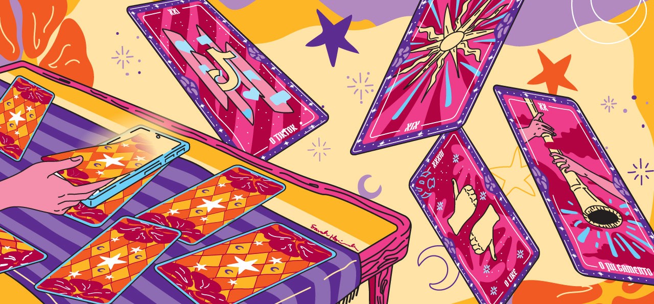 Tarô da era digital tem abordagem bem-humorada nas redes e consulta on-line com 'troca energética'