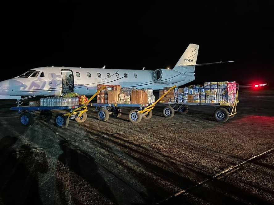 Neymar envia avião com suprimentos para as vítimas no Rio Grande do Sul