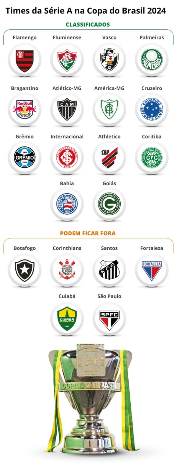 Classificação para a Copa do Brasil 2024 veja a situação de todos os