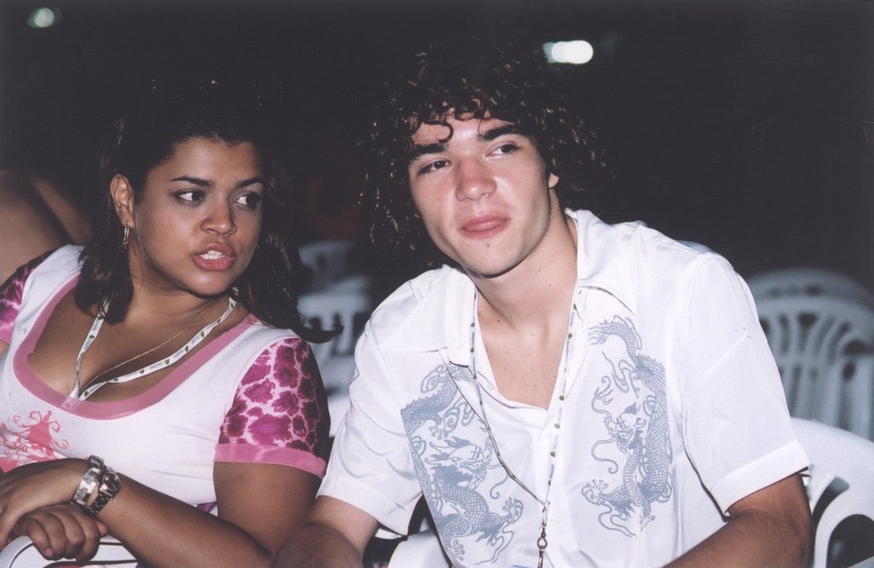 Preta Gil e Caio Blat, em dezembro de 2000 — Foto: M. Tinoco/Divulgação