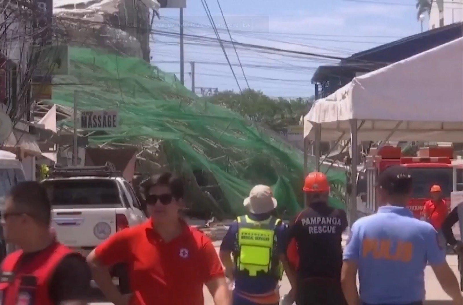 Desabamento de prédio em construção nas Filipinas deixa quatro mortos e 17 desaparecidos
