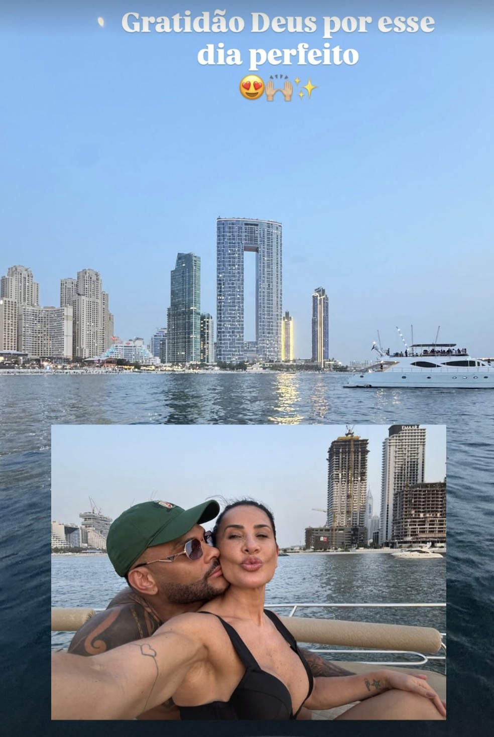 Scheila Carvalho com o marido, Tony Salles — Foto: Reprodução/Instagram