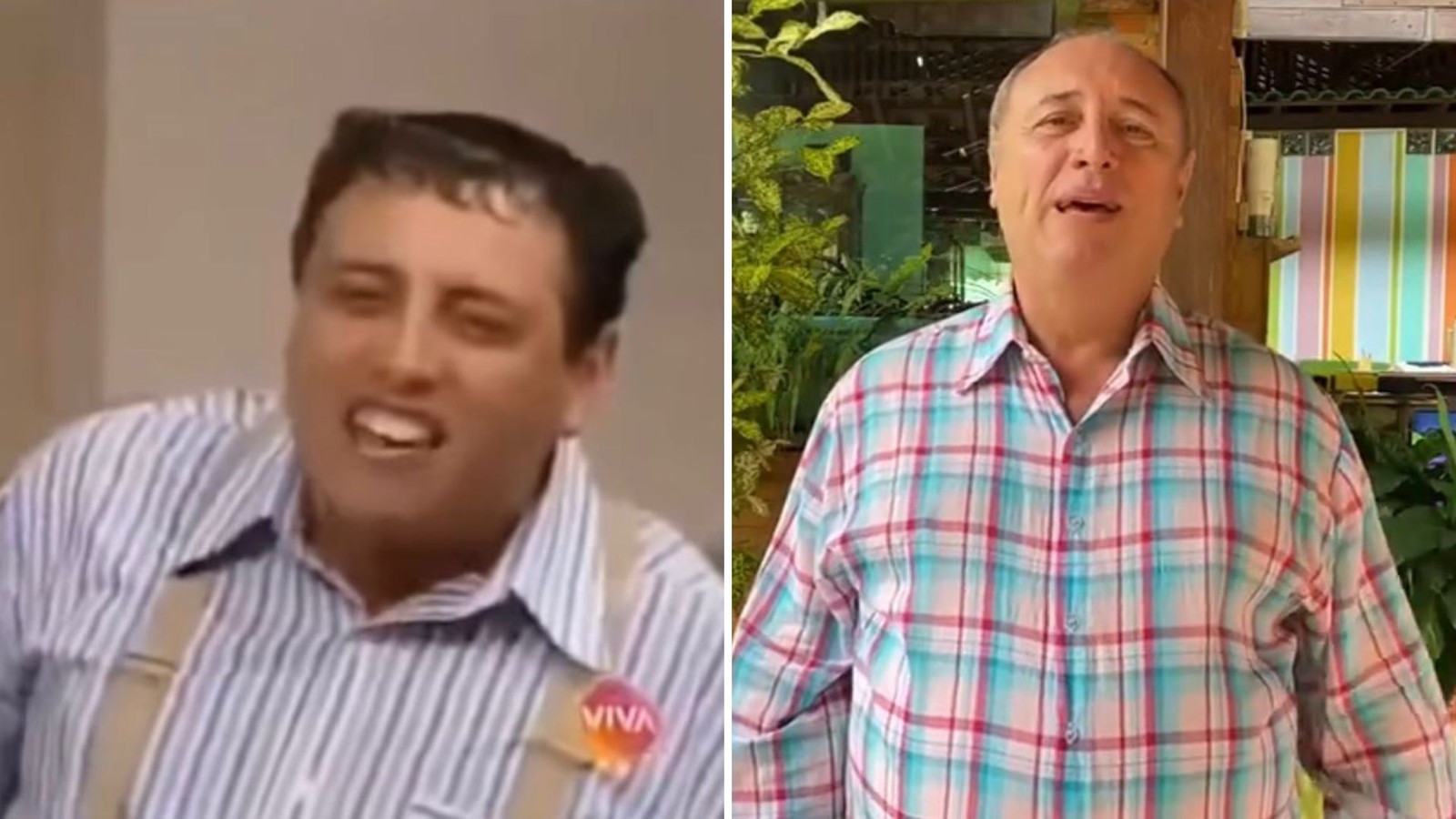 Pedro Bismarck ganhou fama como Nerso da Capitinga. O ator segue fazendo espetáculos  — Foto: Reprodução/Globo e Reprodução/Instagram