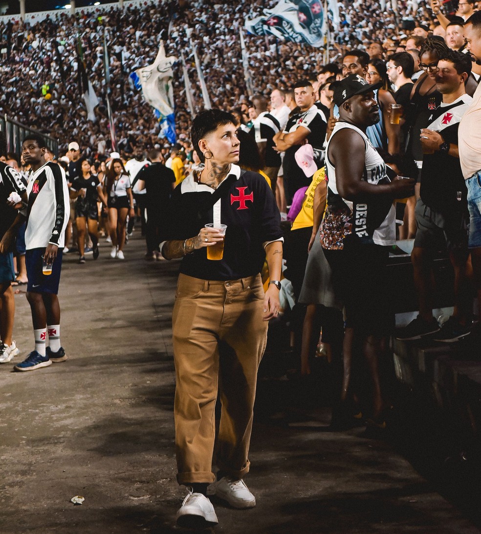 Raísa Nobre vive a dor e a delícia de ser vascaína em 2025 — Foto: Ygor Freitas/acervo pessoal Raísa Nobre