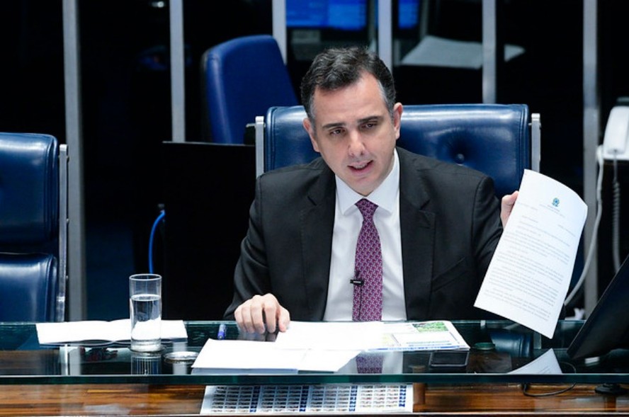 O presidente do Senado, senador Rodrigo Pacheco (PSD-MG)
