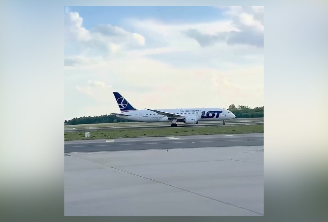 Máy bay Boeing của LOT Polish Airlines đã hạ cánh khẩn cấp tại Milan sau khi phi công bất tỉnh sau khi cất cánh từ Tây Ban Nha (Ảnh: Instagram / Reprodução / @flylot)