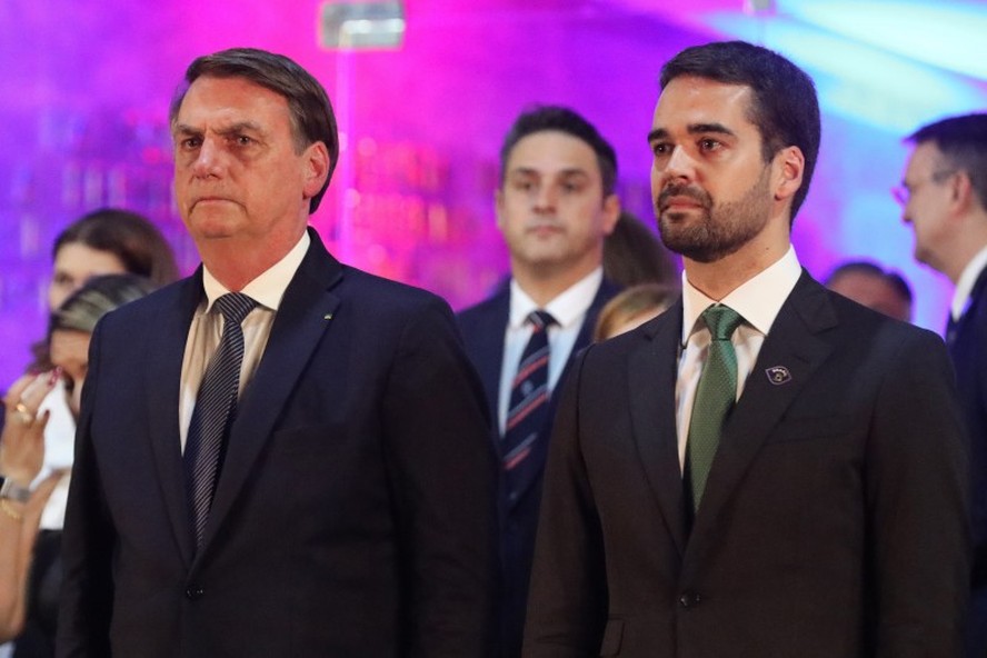 Jair Bolsonaro e Eduardo Leite em 2019