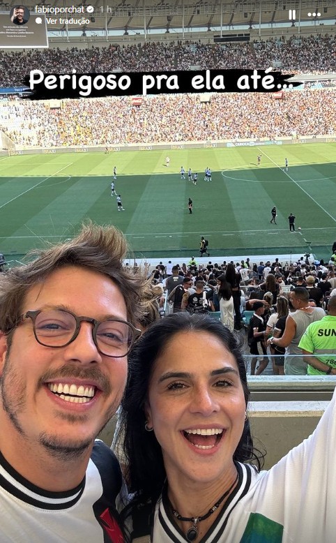 Fabio Porchat declares himself to Priscilla Castello Branco — Photo: Instagram