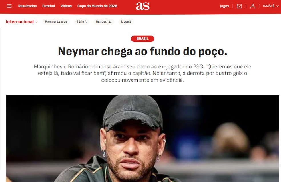 Manchete do Jornal AS — Foto: Reprodução