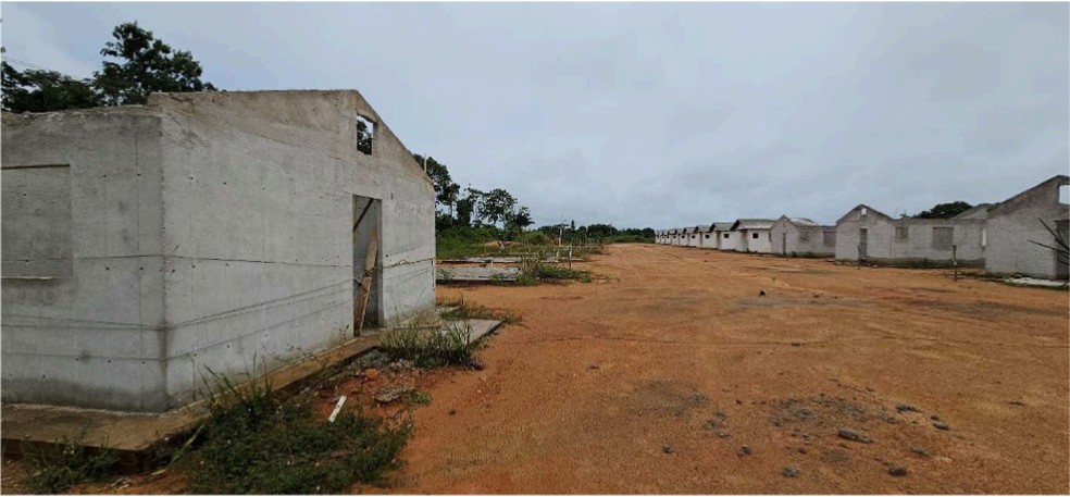 Casas em construção em conjunto habitacional de São Luiz do Anauá — Foto: Reprodução/CGU - 20/03/2025