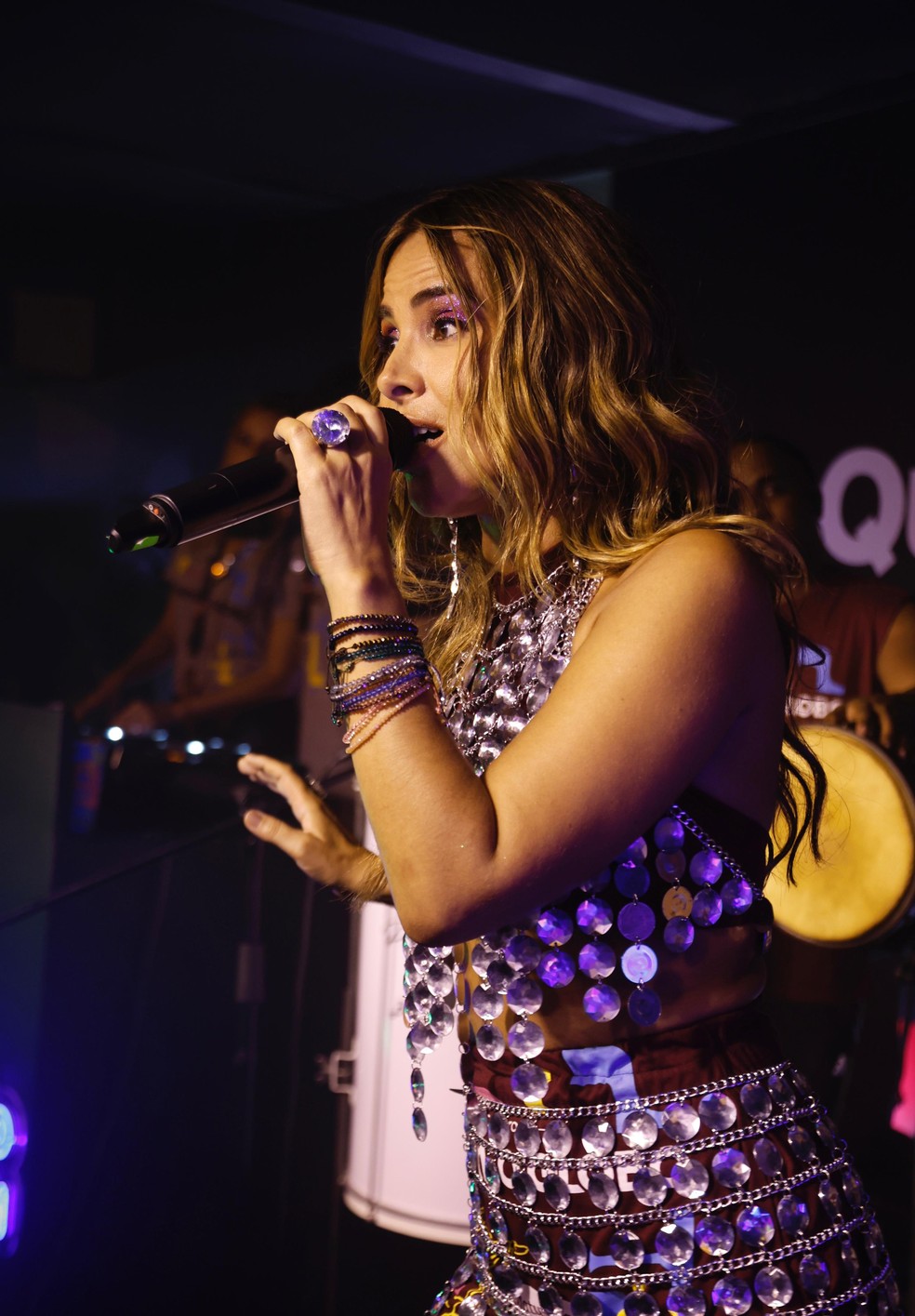 Wanessa Camargo foi uma das atrações musicais do Camarote Quem O GLOBO — Foto: Gabriel de Paiva/Agência O Globo