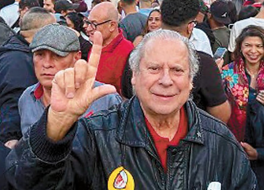 Dirceu no ato de 1º de Maio: preocupação com PT no interior