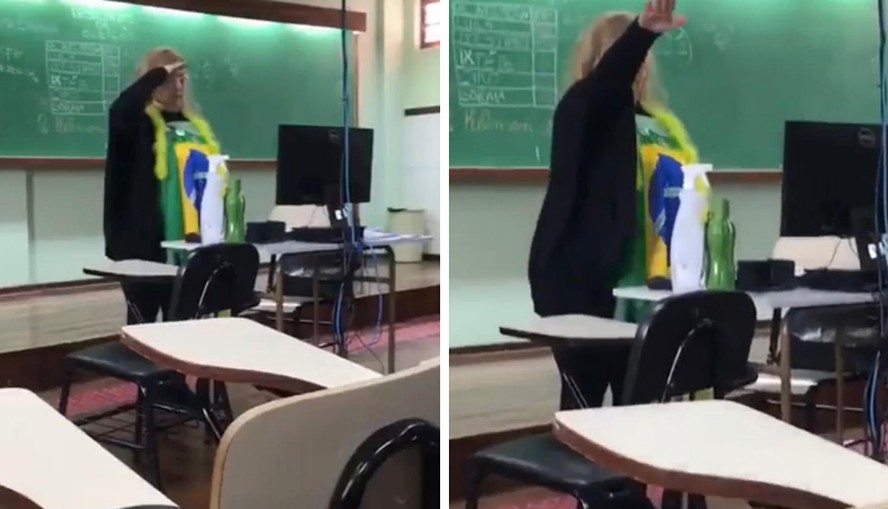 A professora fez um gesto nazista dentro de sala de aula