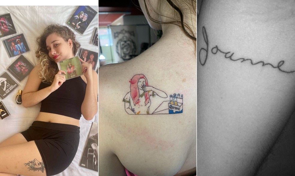 Shanger Kevilyn, fã da Lady Gaga fez quatro tatuagens inspiradas na cantora — Foto: Reprodução