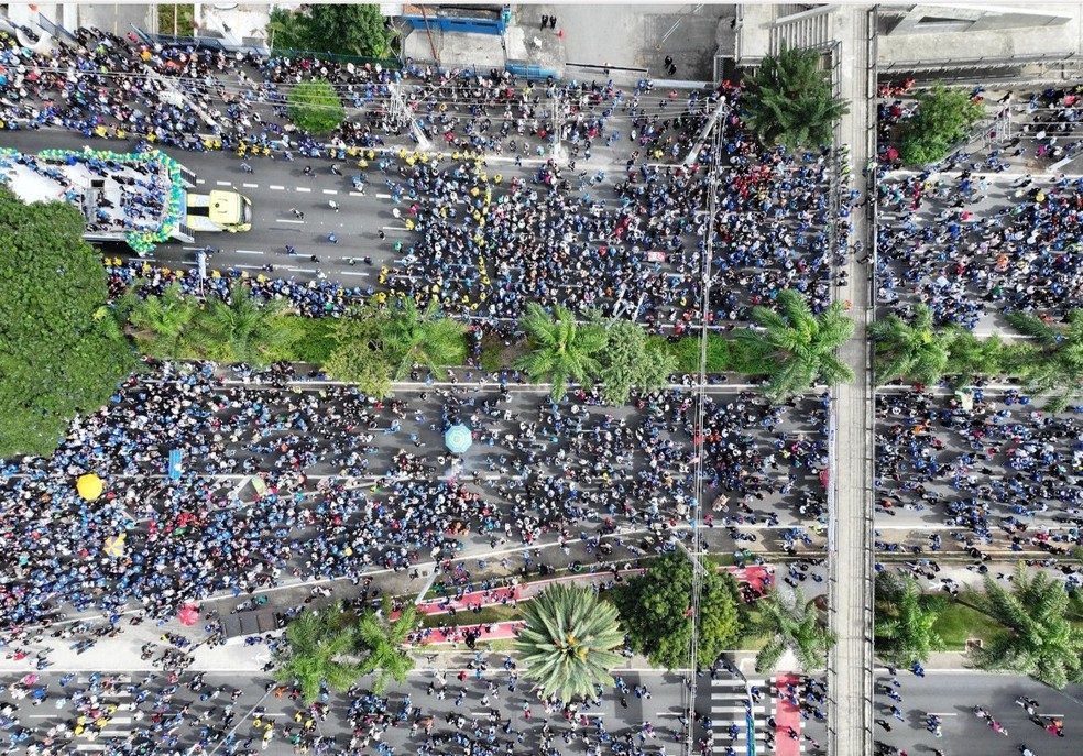 Público estimado no evento é de 29,2 mil pessoas — Foto: Monitor do Debate Político no Meio Digital/USP