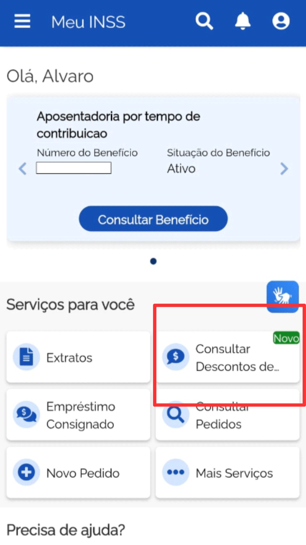 Confira o passo a passo para contestar a cobrança indenvida de assoicações pelo Meu INSS — Foto: Reprodução/ Meu INSS