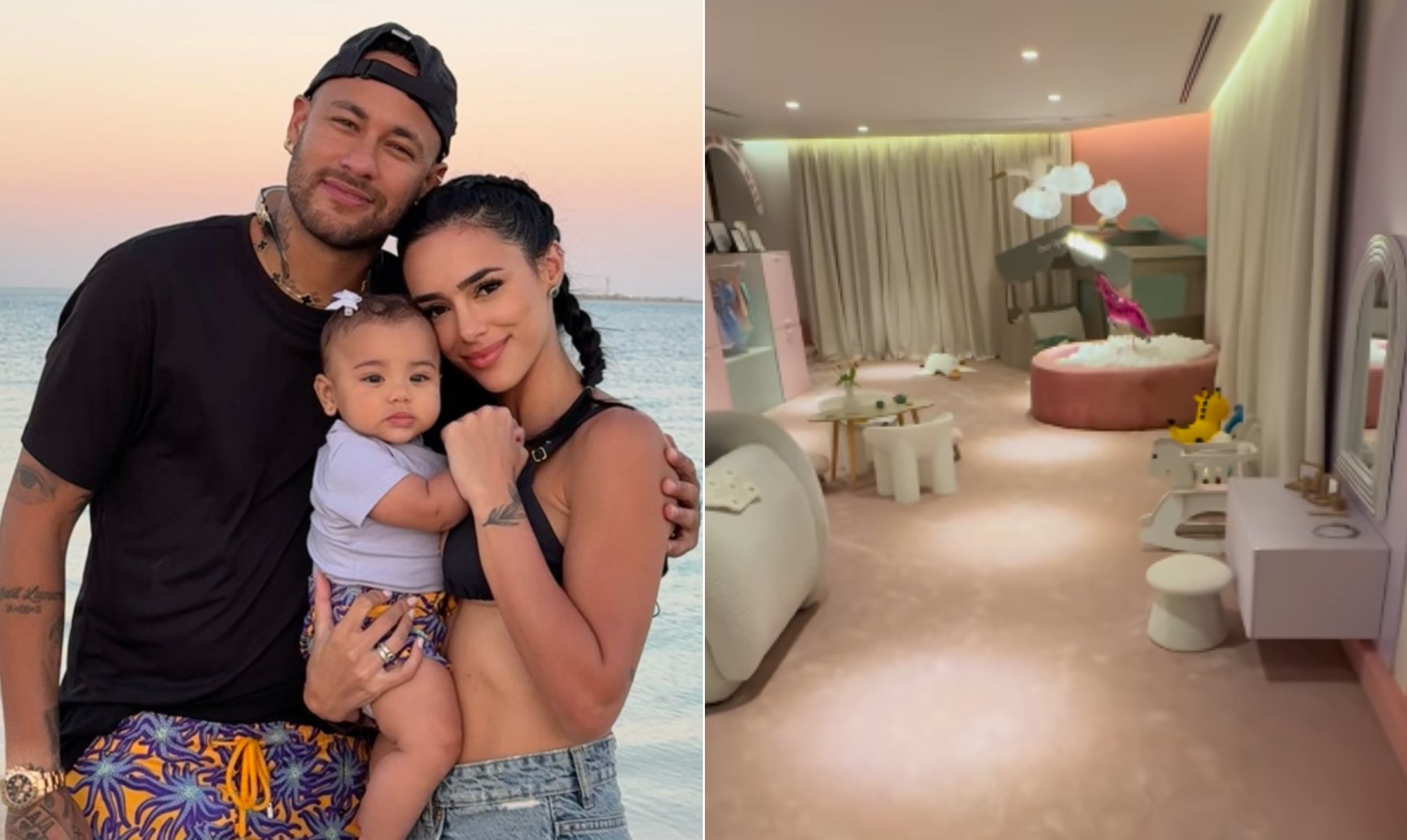 Piscina de bolinhas, closet e penteadeira: Bruna Biancardi mostra quarto luxuoso de Mavie em nova mansão de Neymar; veja fotos