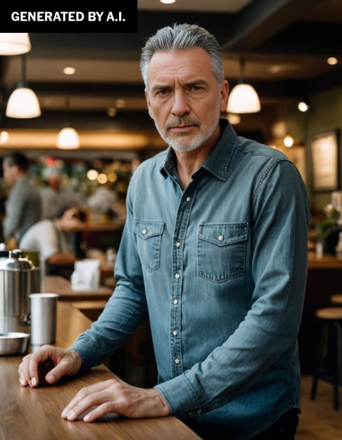 Peter, terapeuta que mora em São Francisco, é um dos avatares de seis das várias companhias de IA criadas em experimento: amigos que têm opiniões — Foto: Imagem gerada por IA - Via NYT