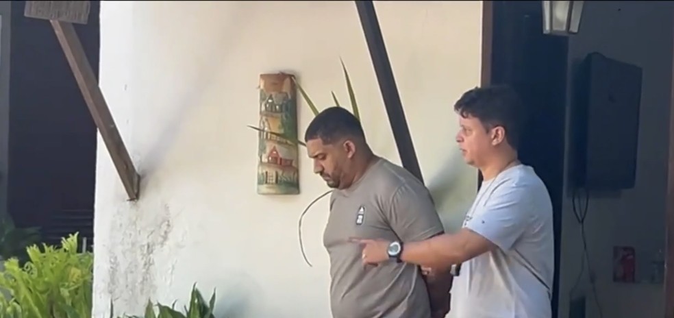 Luiz Antonio dos Santos Barbosa vai responder por crime de estelionato, ao lado de Tainara Ribeiro Subtil — Foto: Reprodução/TV Globo