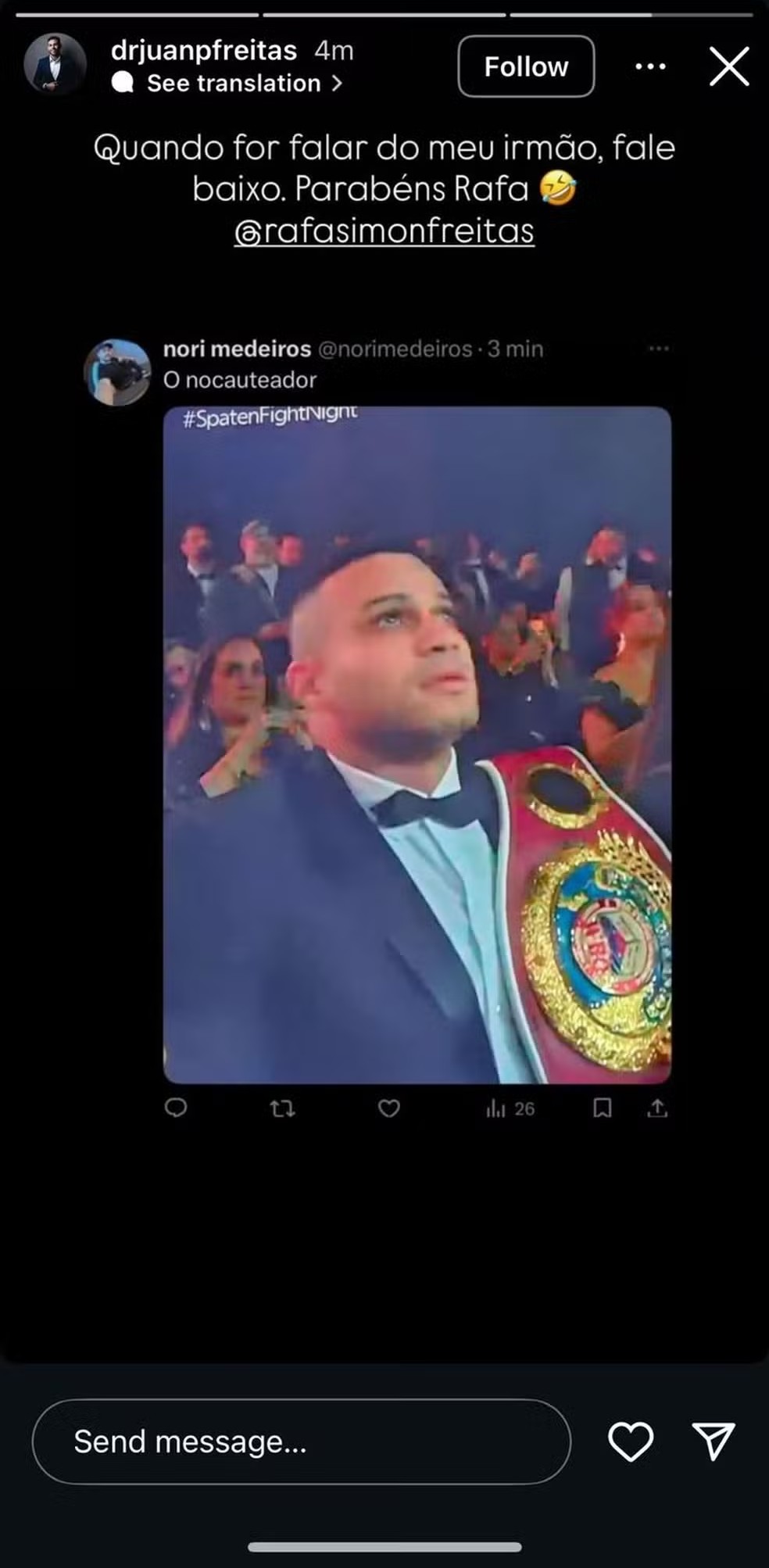 Rafael Freitas, filho de Popó, aparece nocauteando Wanderlei Silva em ...