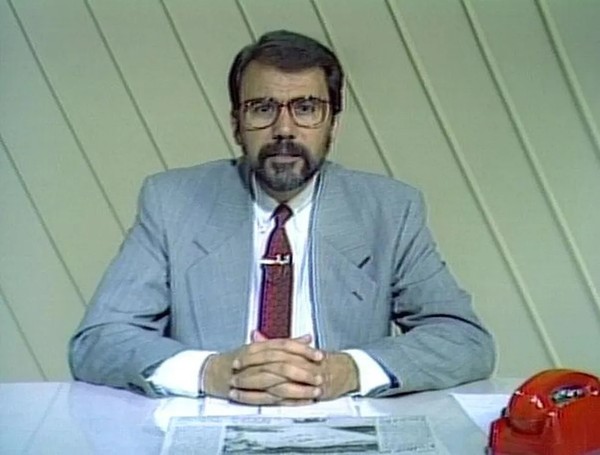 Carlos Monforte apresentando o 'Bom dia Brasil' — Foto: Acervo Globo