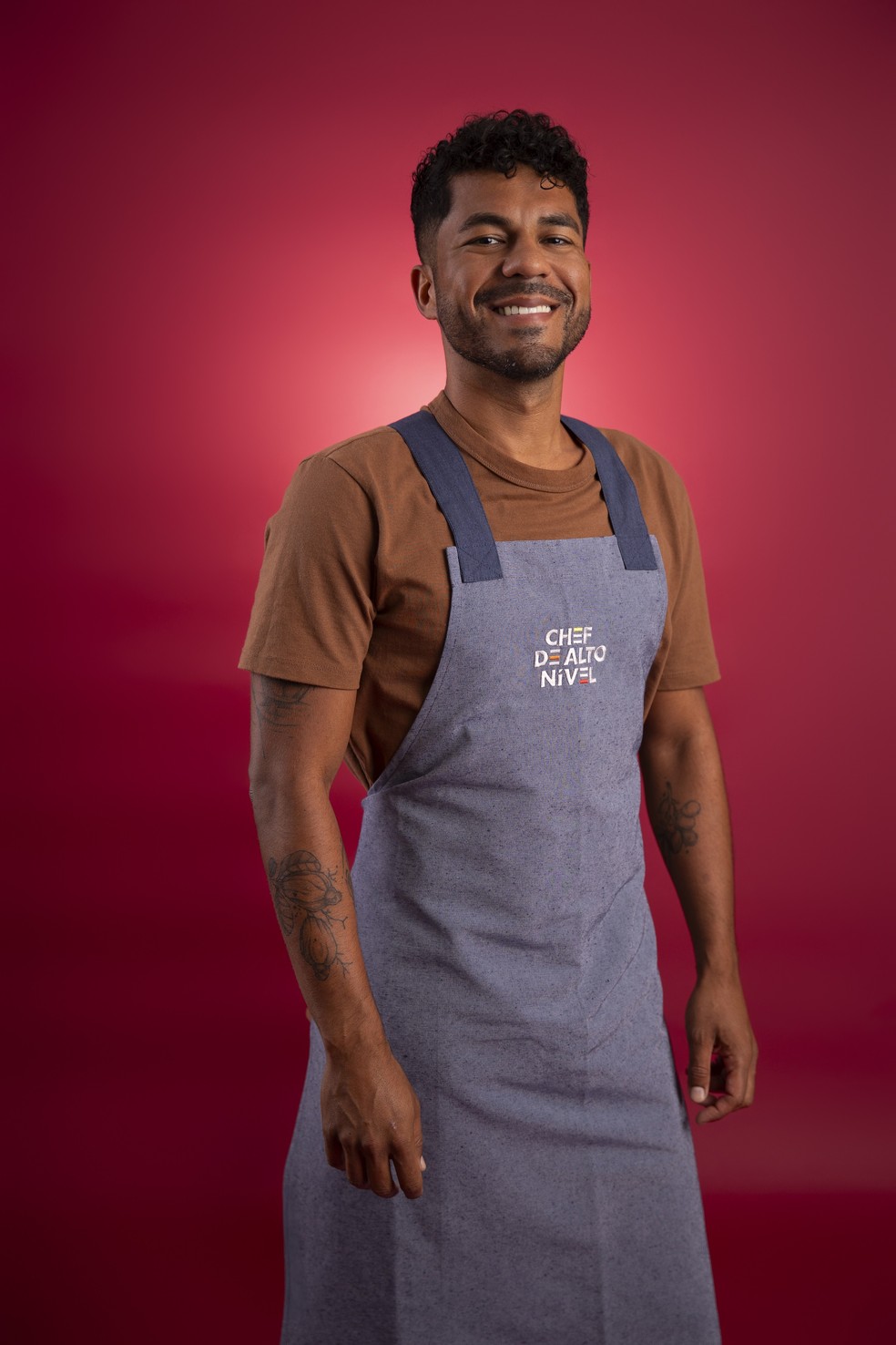 Lucas Correia, participante do reality show 'Chef de alto nível', no grupo 'cozinheiros profissionais' — Foto: Divulgação/TV Globo/Beto Roma