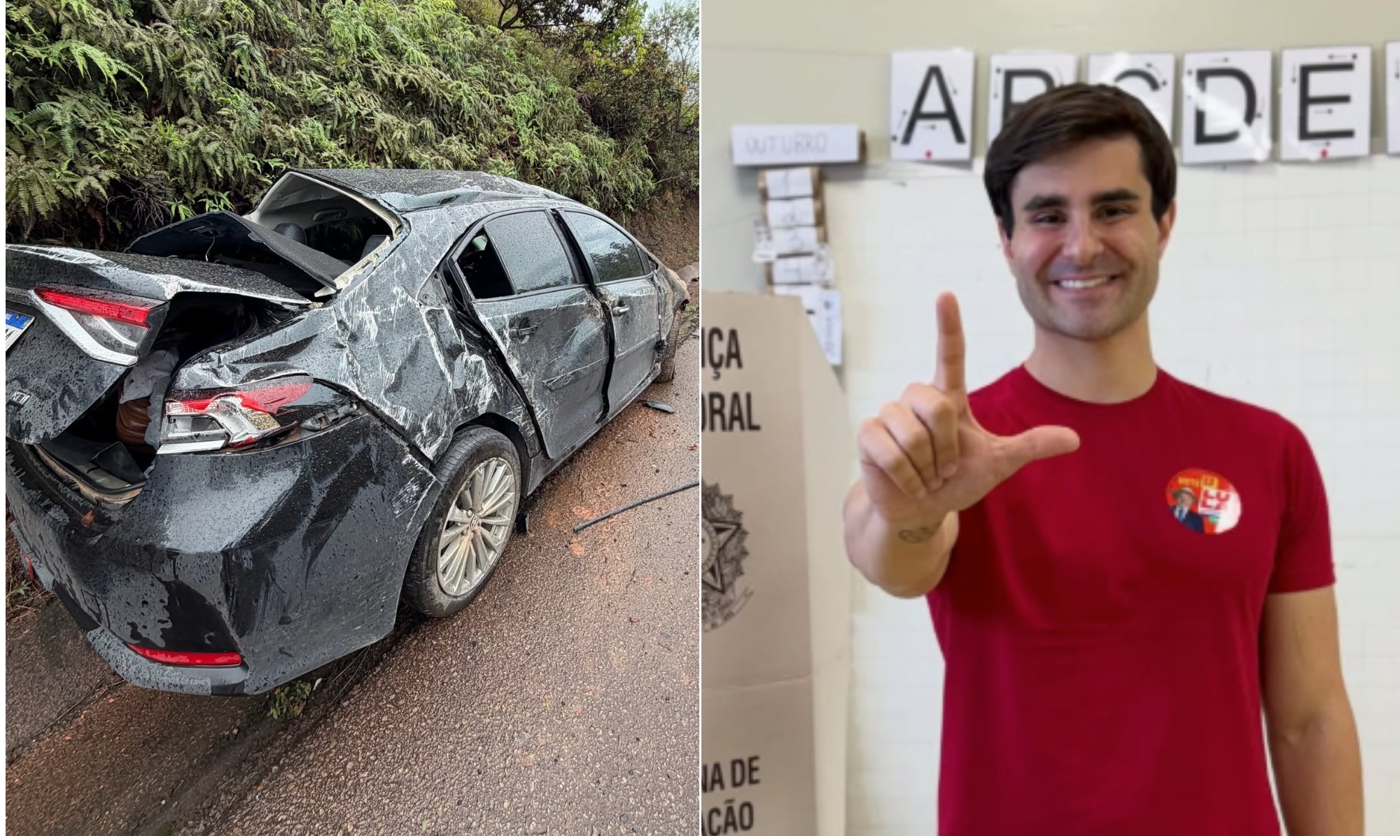 Sobrinho de Dilma, deputado federal Pedro Rousseff sofre acidente de carro