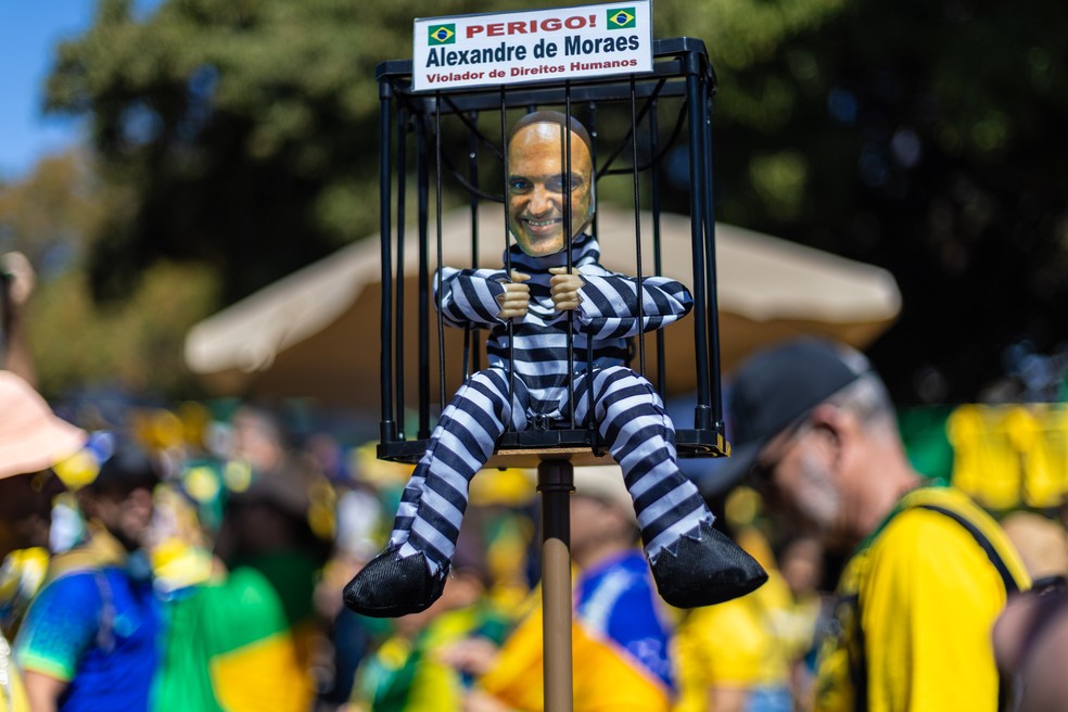 7 de setembro - Manifestação Bolsonarista em Brasília — Foto: Brenno Carvalho / Agência O Globo