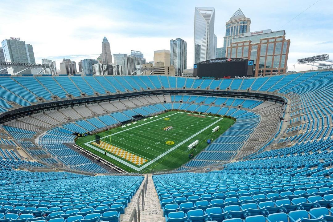 Bank of America Stadium, em Charlotte, Carolina do Norte — Foto: Reprodução