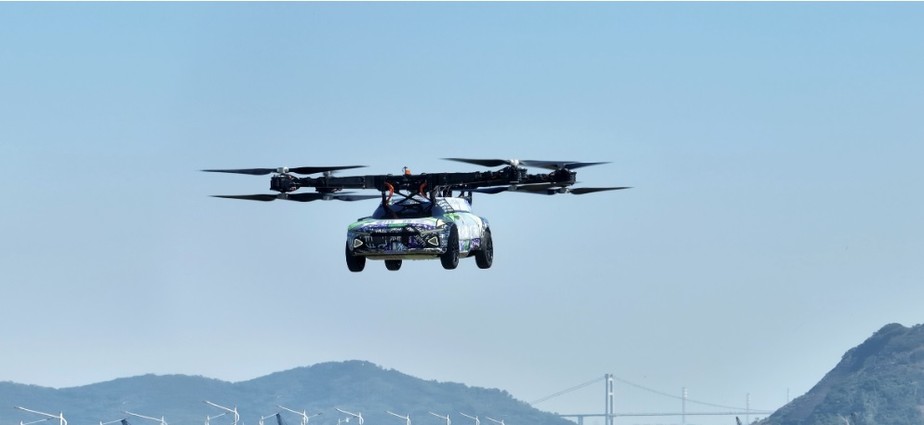 Carro ou drone China faz primeiro teste com X3 voador veja imagens