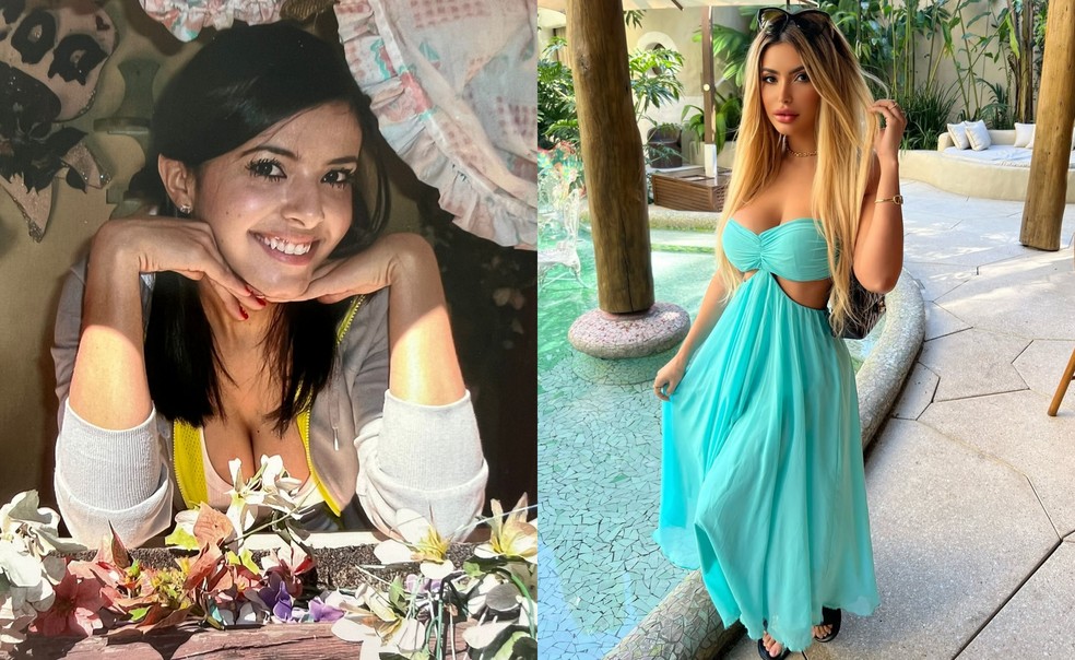 Antes e depois da influenciadora Janaina Prazeres — Foto: CO Assessoria / Instagram