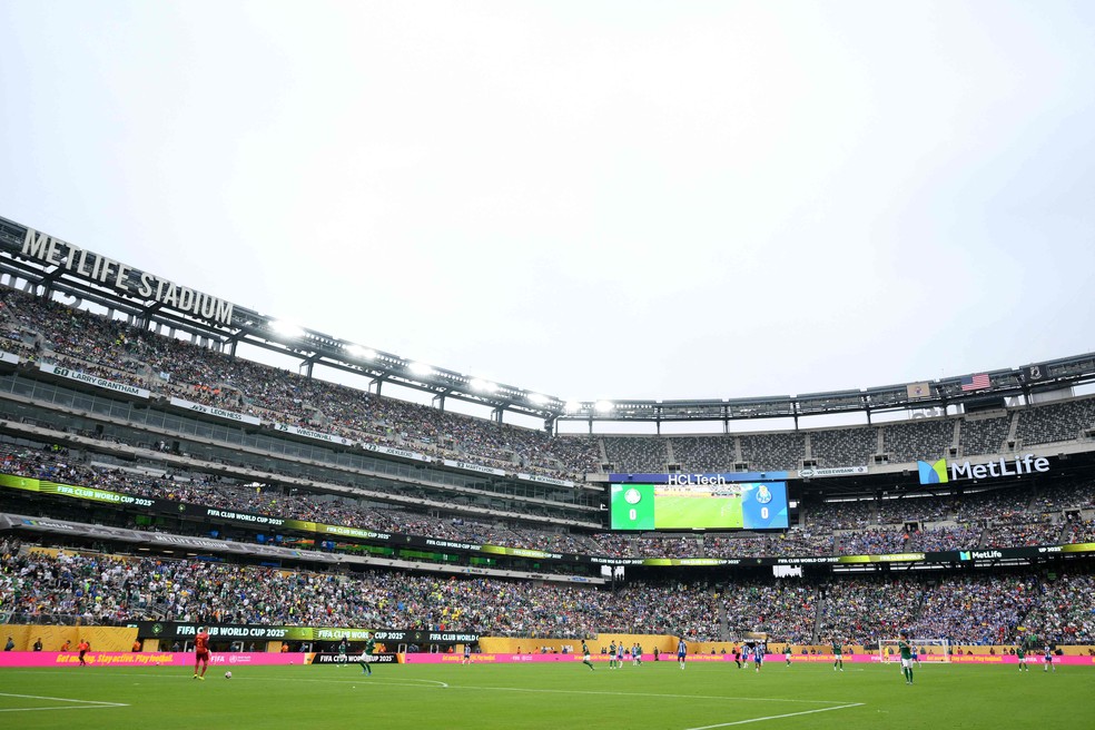MetLife, palco da final da Copa do Mundo de Clubes e de seleções, recebe jogo entre Palmeiras e Porto — Foto: David Ramos / GETTY IMAGES NORTH AMERICA / Getty Images via AFP