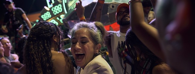 Norte-americana, Sol Broza é ativista na COP30 — Foto: Marina Calderon