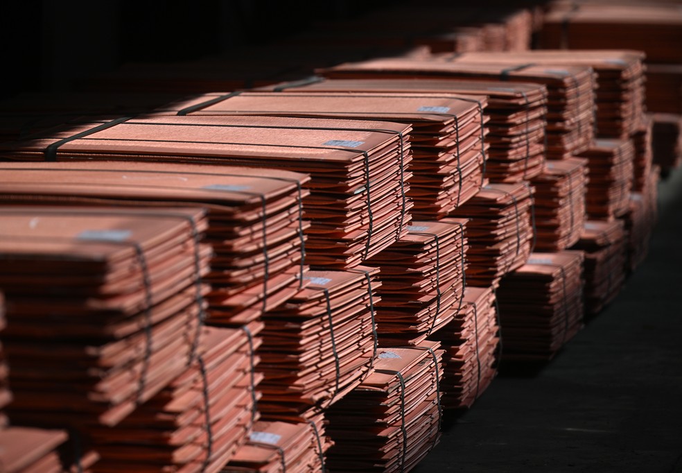 Importações de cobre dos EUA serão sobretaxadas em 50% a partir do dia 1 de agosto — Foto: Bloomberg