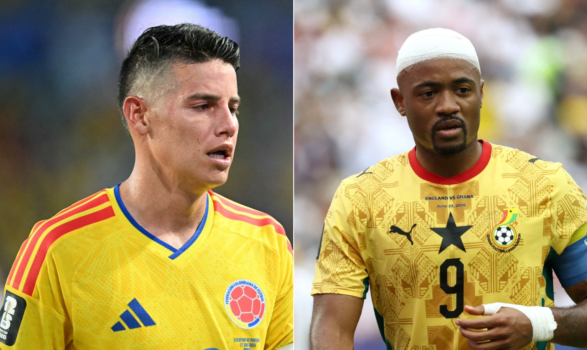 Colômbia e Gana: um duelo para exorcizar fantasmas da Copa