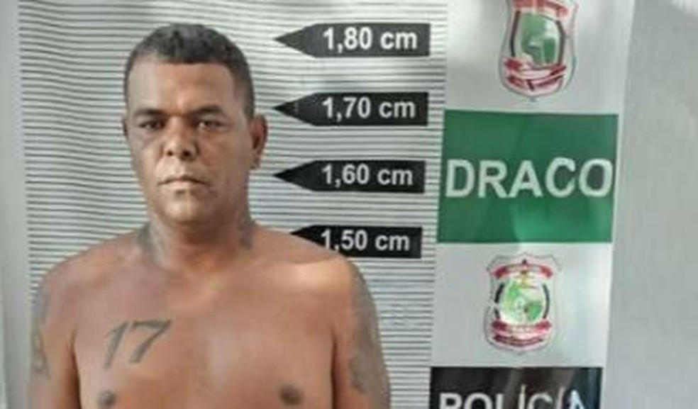 José Roberto de Sousa Severo, o 'Imperador' ou 'Jogador', foi preso pela Delegacia de Repressão às Ações Criminosas Organizadas (Draco) — Foto: Reprodução / PCCE