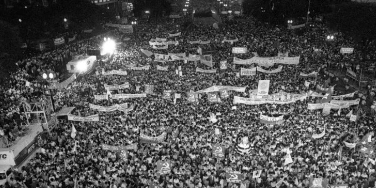 A manifestação histórica pelas 'Diretas Já' em SP e a frustração com o Congresso