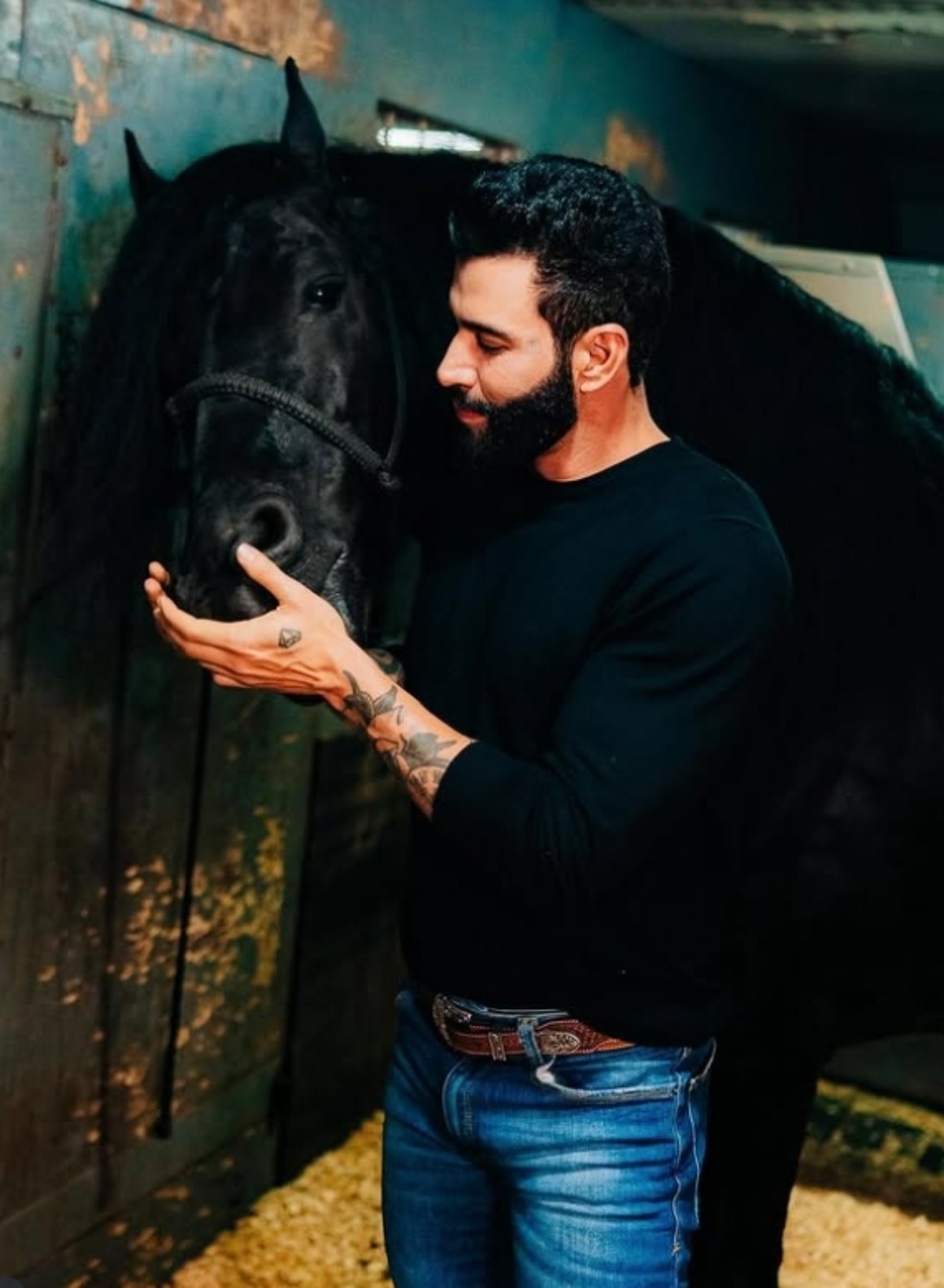 Gusttavo Lima segue tendência de estrelas sertanejas no agronegócio — Foto: Reprodução Instagram @harasembaixador_