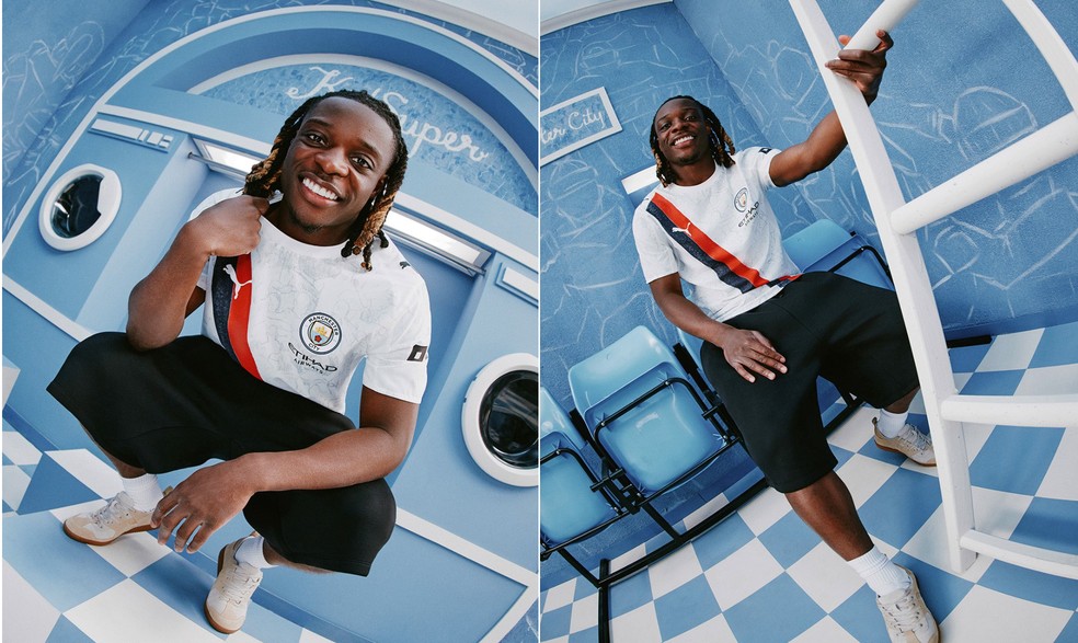 Manchester City terá uniforme branco com listras rubro-negras no Mundial