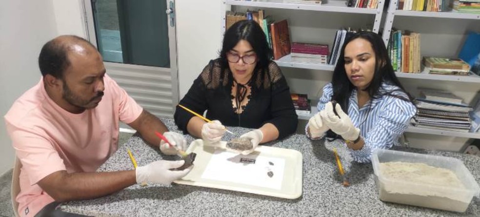 Descoberta de pães mumificados foi feita por pesquisadores da Universidade do Estado da Bahia (Uneb) — Foto: Divulgação Uneb