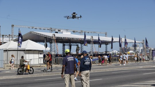 Tolerância Zero: preifetura utiliza drone para alertar sobre comércio irregular na orla do Rio Tolerância Zero: preifetura utiliza drone para alertar sobre comércio irregular na orla do Rio