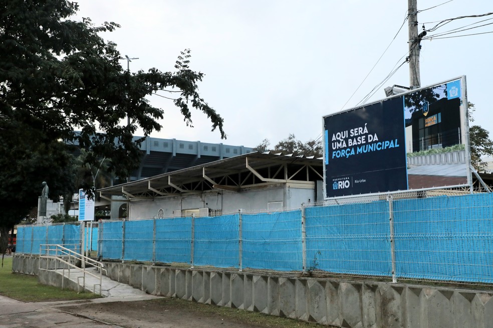 Prefeitura do Rio inicia construção da primeira base da Divisão de Elite da Guarda Municipal no Leblon — Foto: Marcos de Paula/Prefeitura do Rio