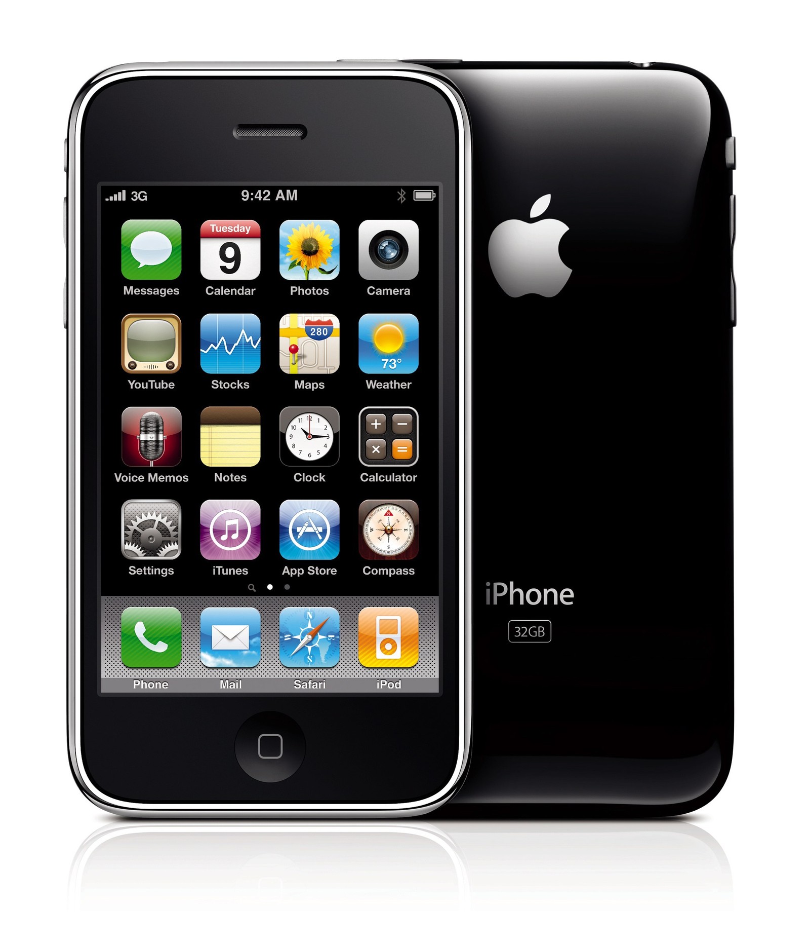 iPhone 3GS, lançado em 2009 — Foto: Infoglobo