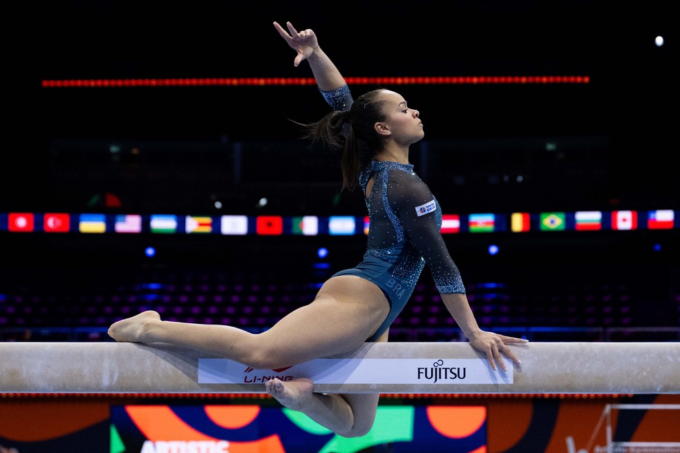 Thaís Fidelis volta ao Mundial após sete anos: Brasil busca vaga para LA-2028 — Foto: MeloGym/CBG/Divulgação