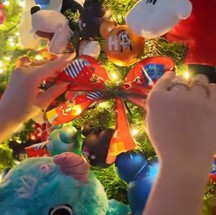 Christmas decoration at Larissa Manoela and André Luiz Frambach — Photo: Reproduction/Instagram