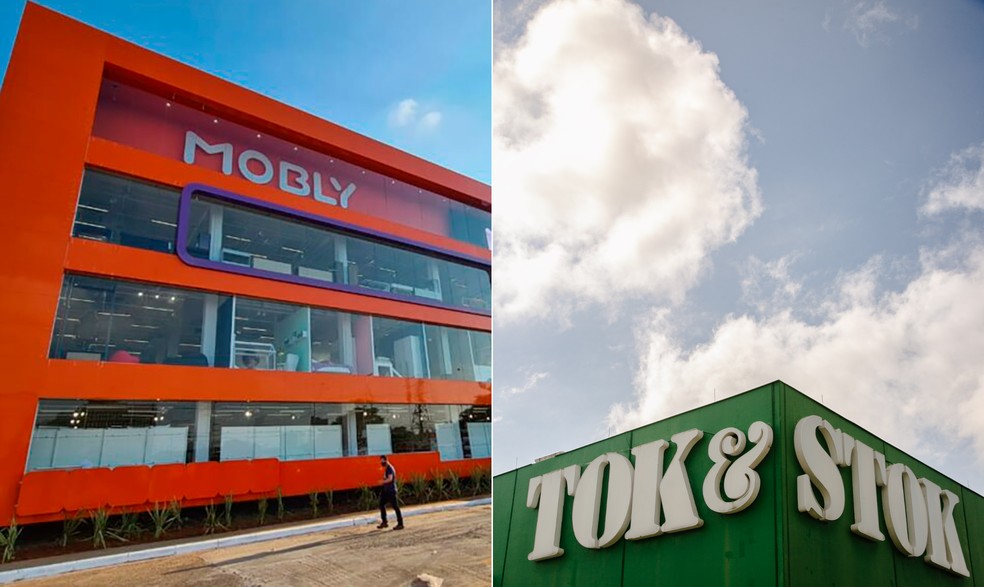 Com dívida bilionária, dono de Tok&Stok e Mobly também iniciou processo de reestruturação — Foto: Divulgação e Rebecca Maria/Agência O Globo