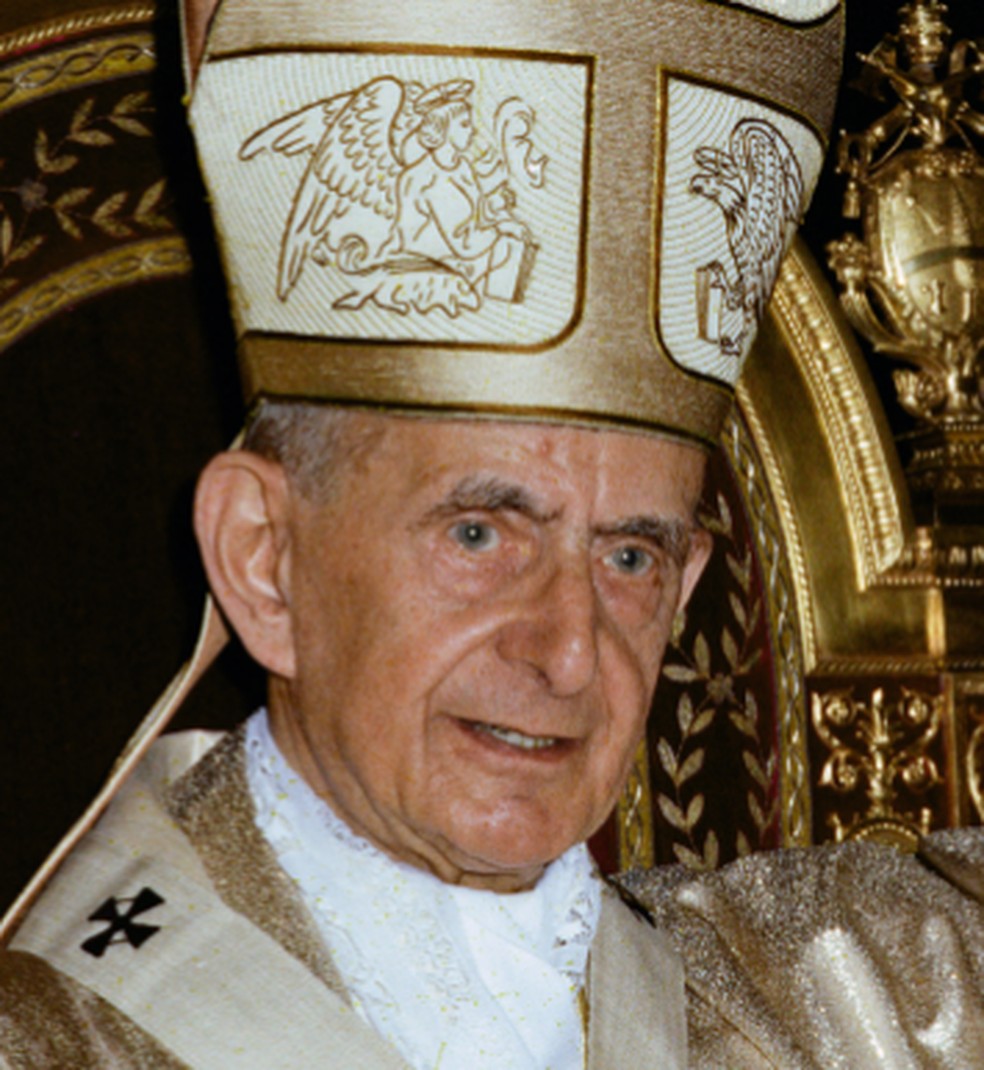 O Papa Paulo VI, canonizado pelo Papa Francisco em 2018 — Foto: Reprodução/Vatican News