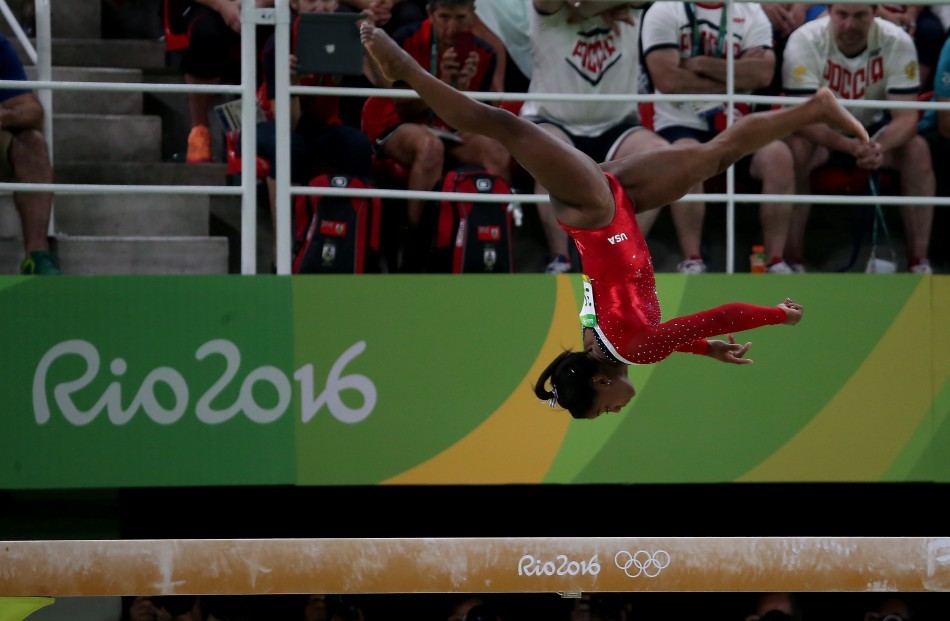 Olimpiadas Rio 2016 - Ginástica Artística individual. SIMONE BILES. Local: Rio Olímpico Arena — Foto: Marcelo Theobald/Extra/Agência O Globo