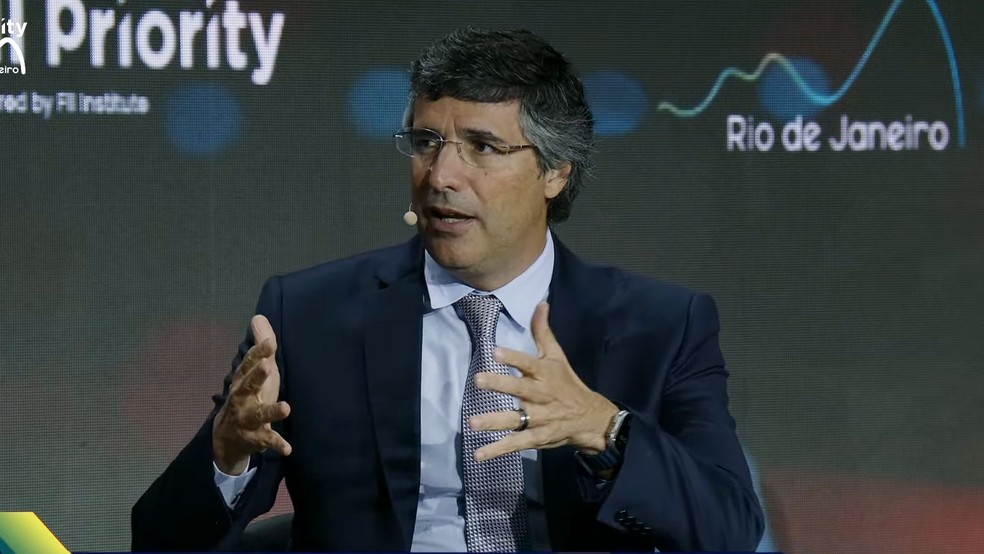 André Esteves, presidente do conselho do BTG Pactual, em evento do FII Institute no Rio — Foto: Reprodução / FII Institute