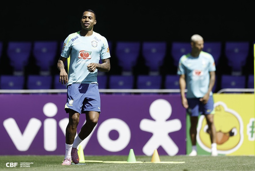 Jean Lucas em treino na Granja Comary